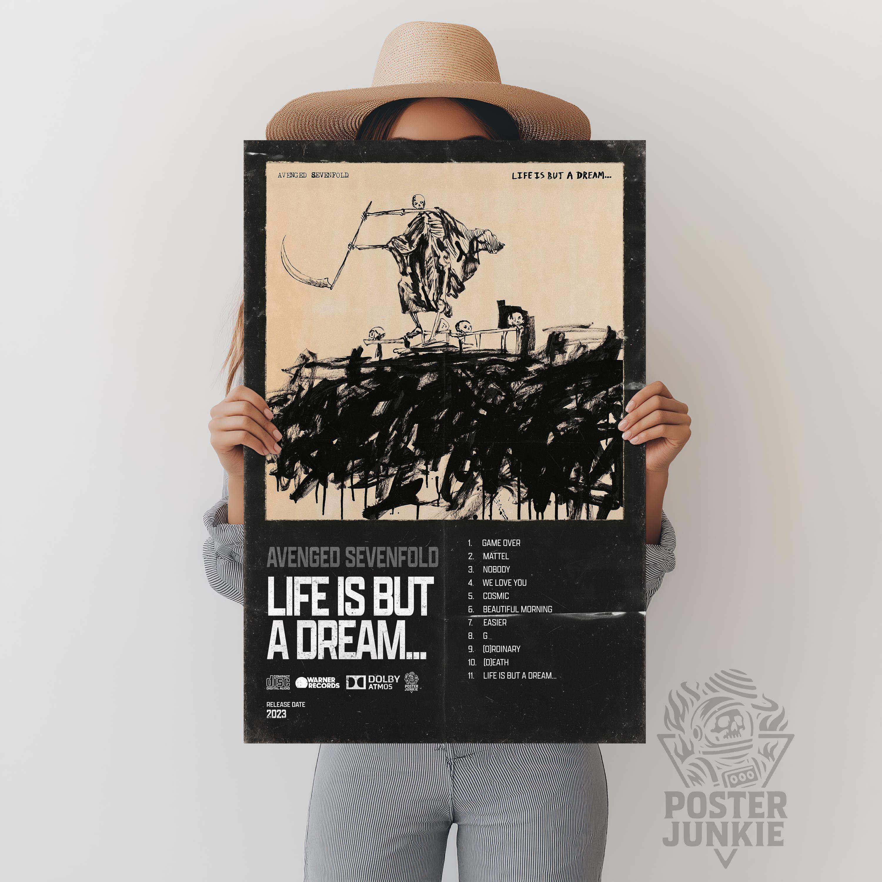 Avenged Sevenfold 'life is but a Dream...' Album Art Poster | Poster ...