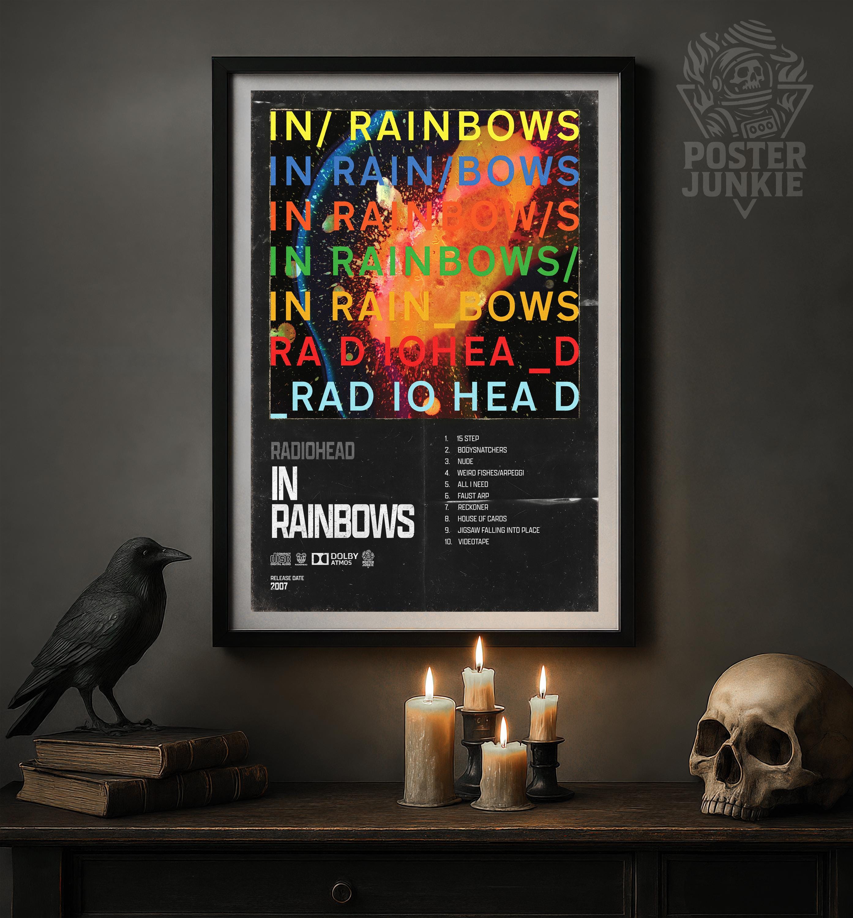 Radiohead 'in Rainbows' Poster – Music Album Art Print