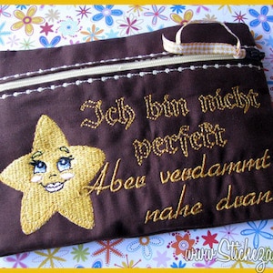 ITH-TASCHE 13x18 Ich bin nicht perfekt Bild 1