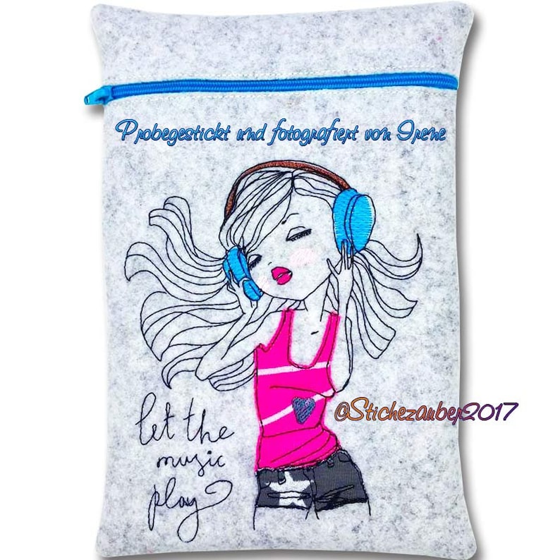 Coole Girls Doodle Music 13x18cm Bild 3