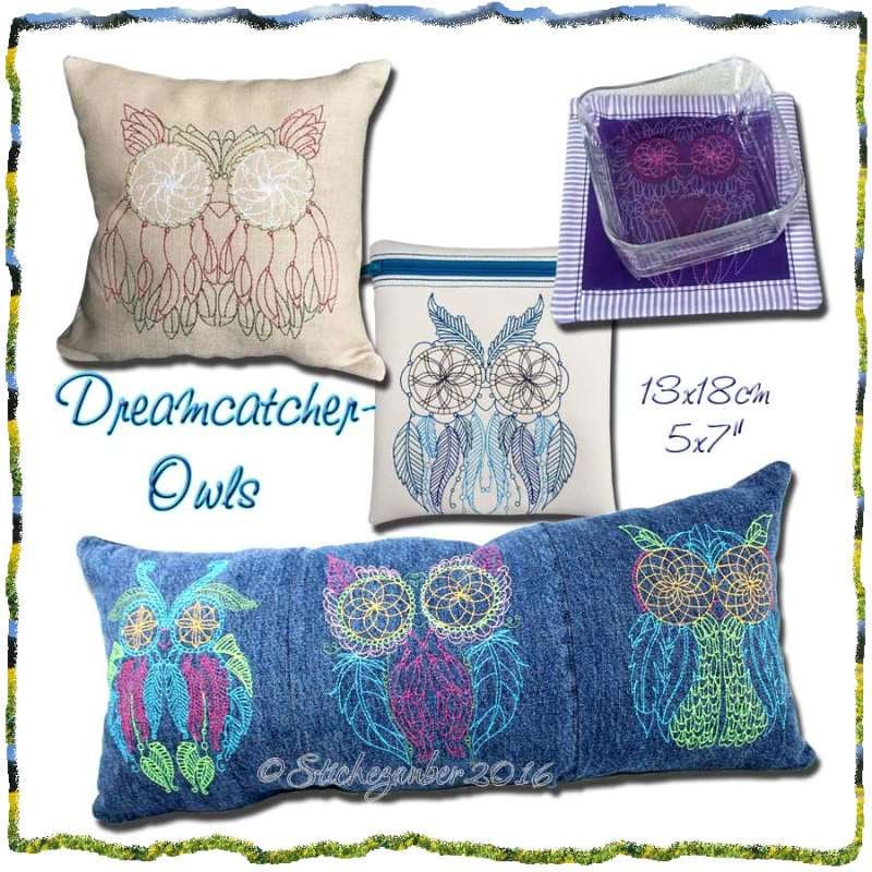 Dreamcatcher-Owls 13x18cm