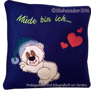 ith Teddy Pillow Tired I Am 20x20 image 1