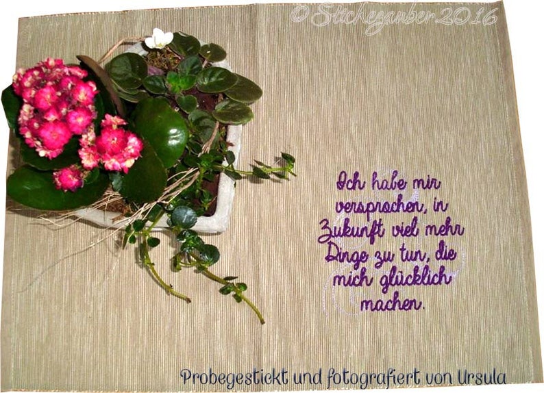 Ich habe mir versprochen... Spruch 13x18cm Bild 3