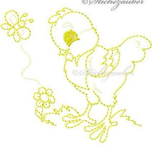 Easter Chick Embroidery files-Set 13x18 image 4