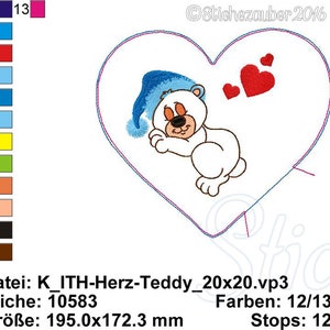 ITH-Teddy-Herzkissen 20x20 Bild 4