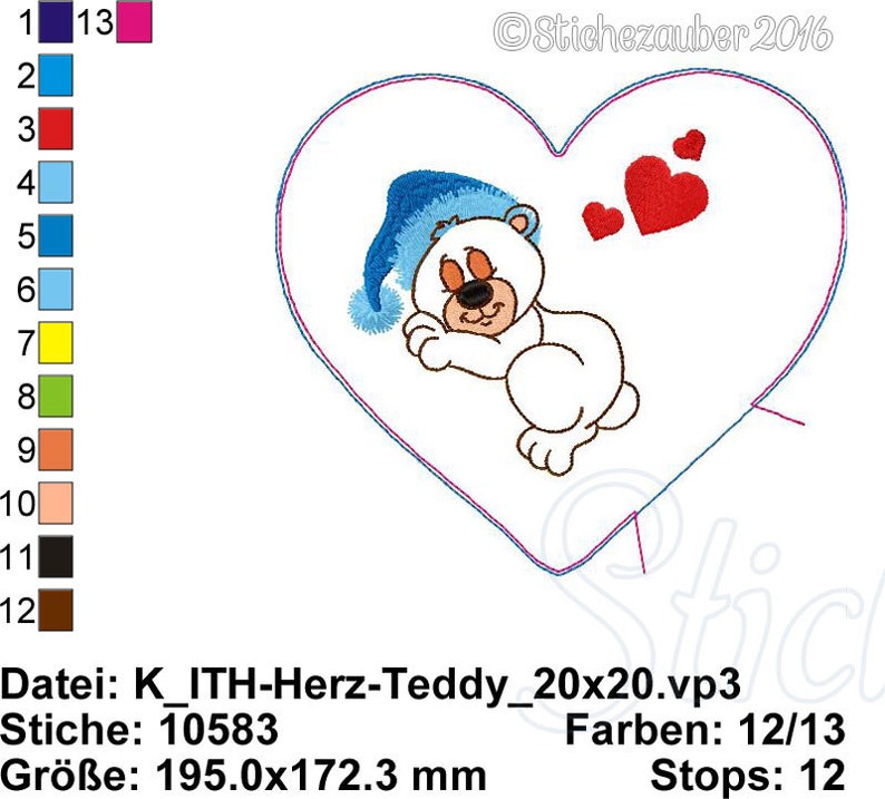 ITH-Teddy-Herzkissen 20x20 Bild 4