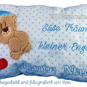 ITH Teddy Pillow &quot;Sweet Dreams&quot; 20x30