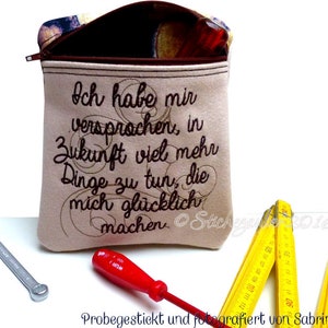 Ich habe mir versprochen... Spruch 13x18cm Bild 1