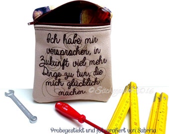 Ich habe mir versprochen..." Spruch 13x18cm