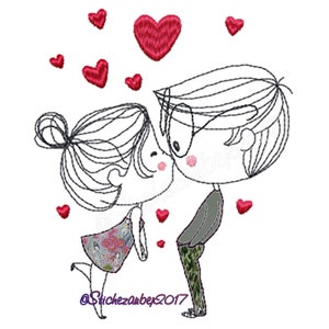 Doodle Love 10 x 10 cm image 1
