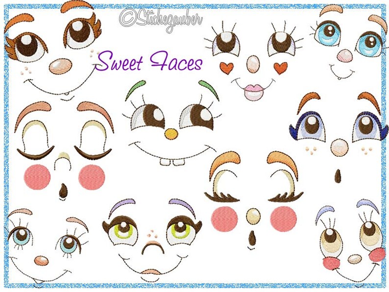 SWEET FACES Mega-Set 10x10, 13x18, 18x30 Bild 1