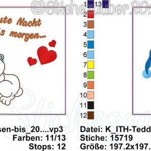 ITH-Teddy-Kissen Gute Nacht bis morgen 20x20 Bild 3