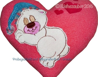 ITH-Teddy-Heart pillow 16x26