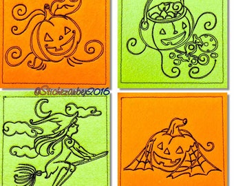 Halloween-Doodle 10x10cm