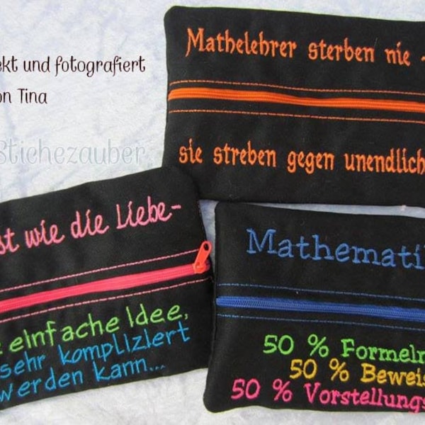 ITH Set 3 x Bag-Set "Mathematik" 13x18 cm