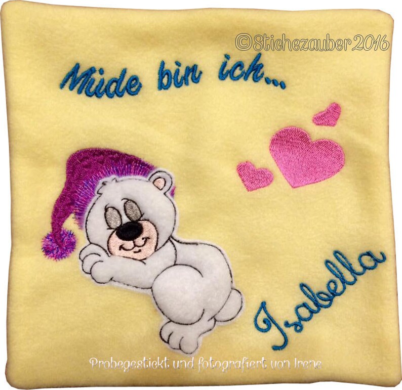 ith Teddy Pillow Tired I Am 20x20 image 2