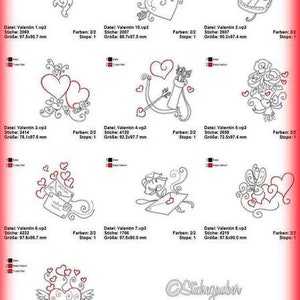 VALENTINE-DOODLES Set 10x10 Bild 4