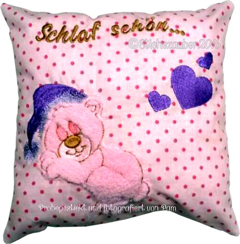 ith Teddy Pillow sleep nicely 20x20 image 3