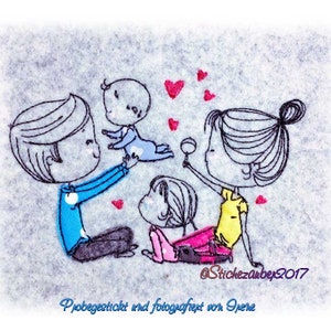 Family-Doodles 10x10 und 13x18cm Bild 3