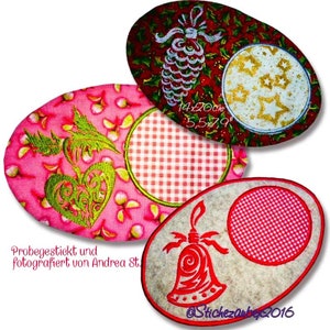 Christmas MugRugs &quot;Christmas&quot; Set 13 x 18 cm