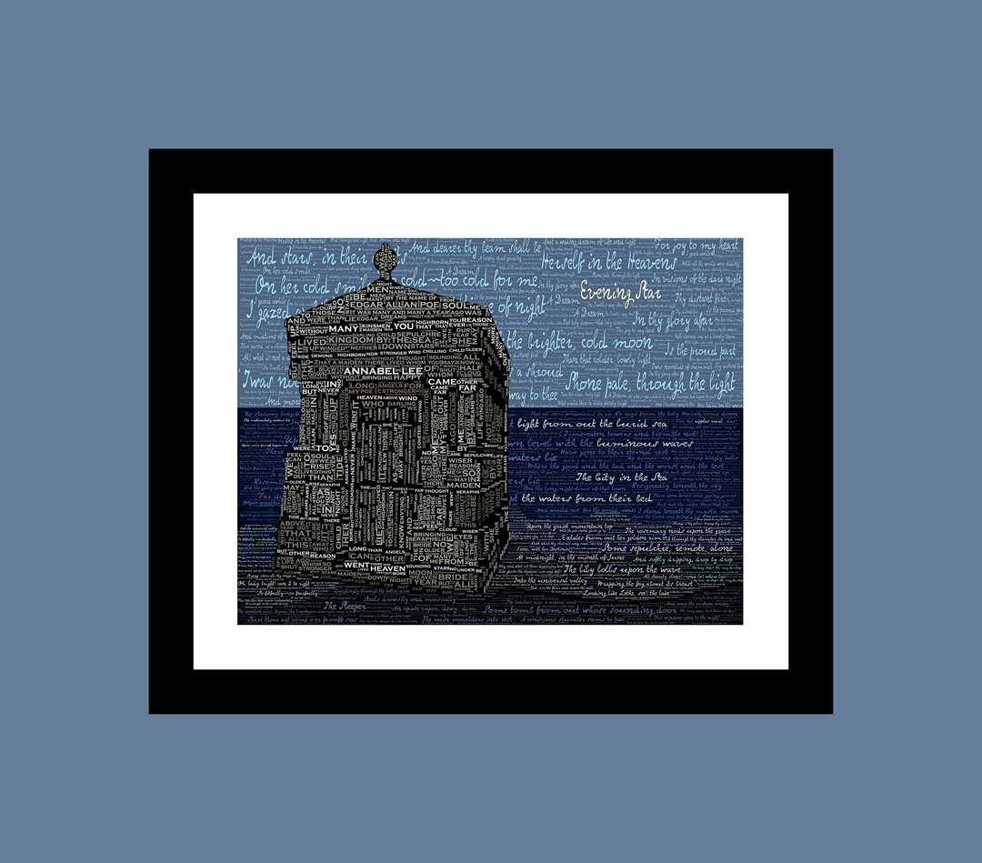 Edgar Allan Poe's Poetry Kingdom by the Sea Signed Etsy