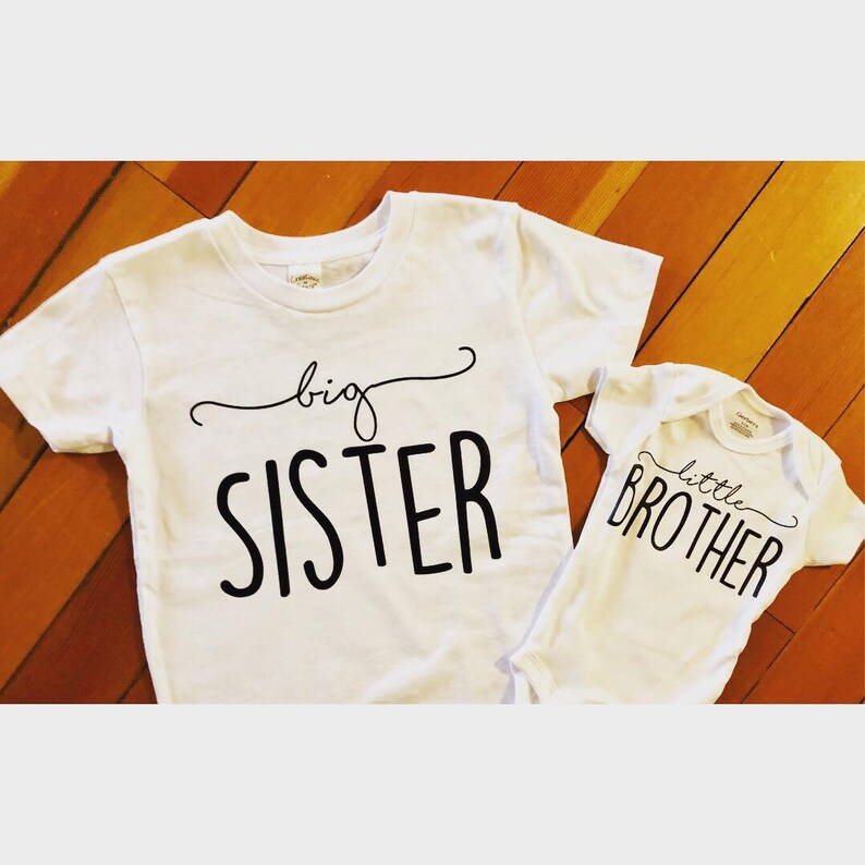 Big Sister/Little Brother Onesie and T-Shirt Set 