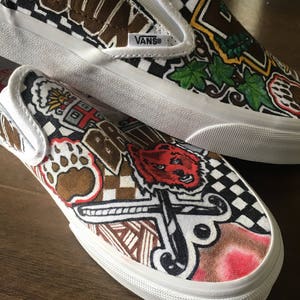 Brown University Custom Vans Sneakers