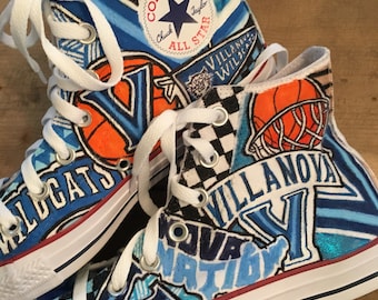 Custom Villanova hightop Converse