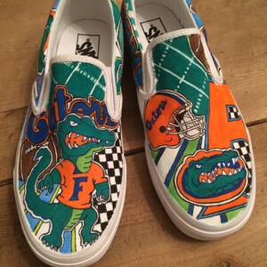 Custom Hand Painted University of Florida Gators Vans Sneakers - Etsy
