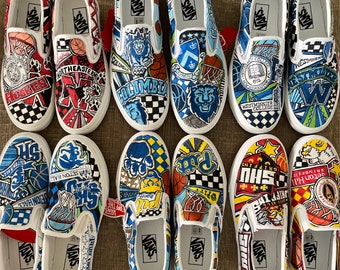 ANY school custom college sneakers