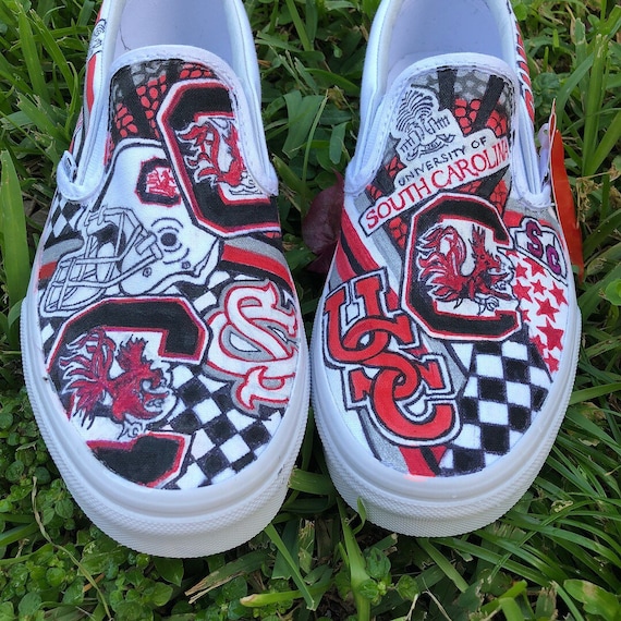 Vans personalizados de la Universidad de Carolina del Sur | Etsy