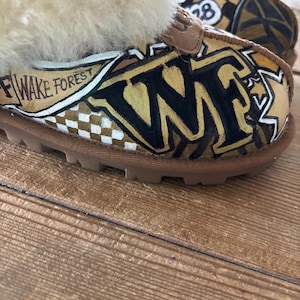 Wake Forest University custom slip on Ugg Coquette