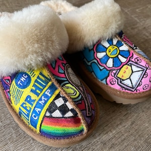 Custom Slip on Uggs for Camp!