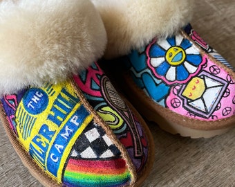 Custom slip on Uggs for camp!