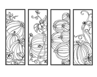 DIY Pumpkin Bookmarks Psalm 9 Coloring Color Your Own Bookmark Double Sided Scripture On Back Instant Download Fall Adult Page 7