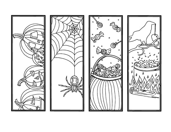 diy halloween bookmarks holiday