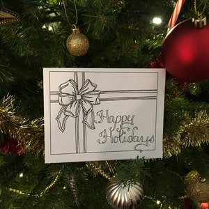 Color Your Own Christmas Cards Holiday Cards DIY Holiday Crafts ...