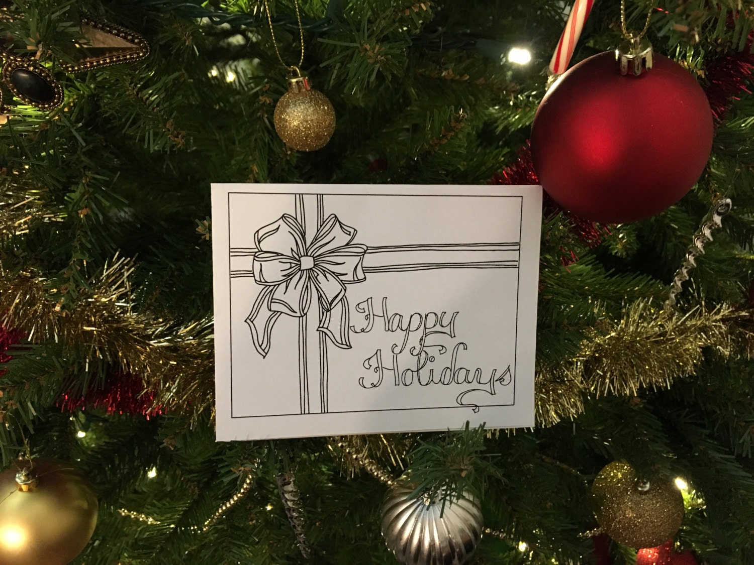 Color Your Own Christmas Cards Holiday Cards DIY Holiday Crafts ...