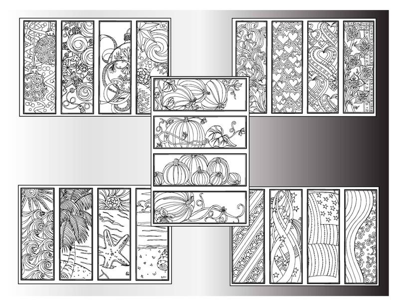 20 DIY Holiday Bookmarks Printable Designs bookmark Etsy