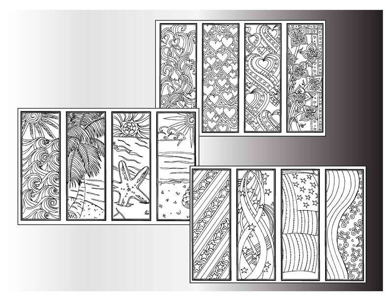 20 DIY Holiday Bookmarks Printable Designs bookmark Etsy