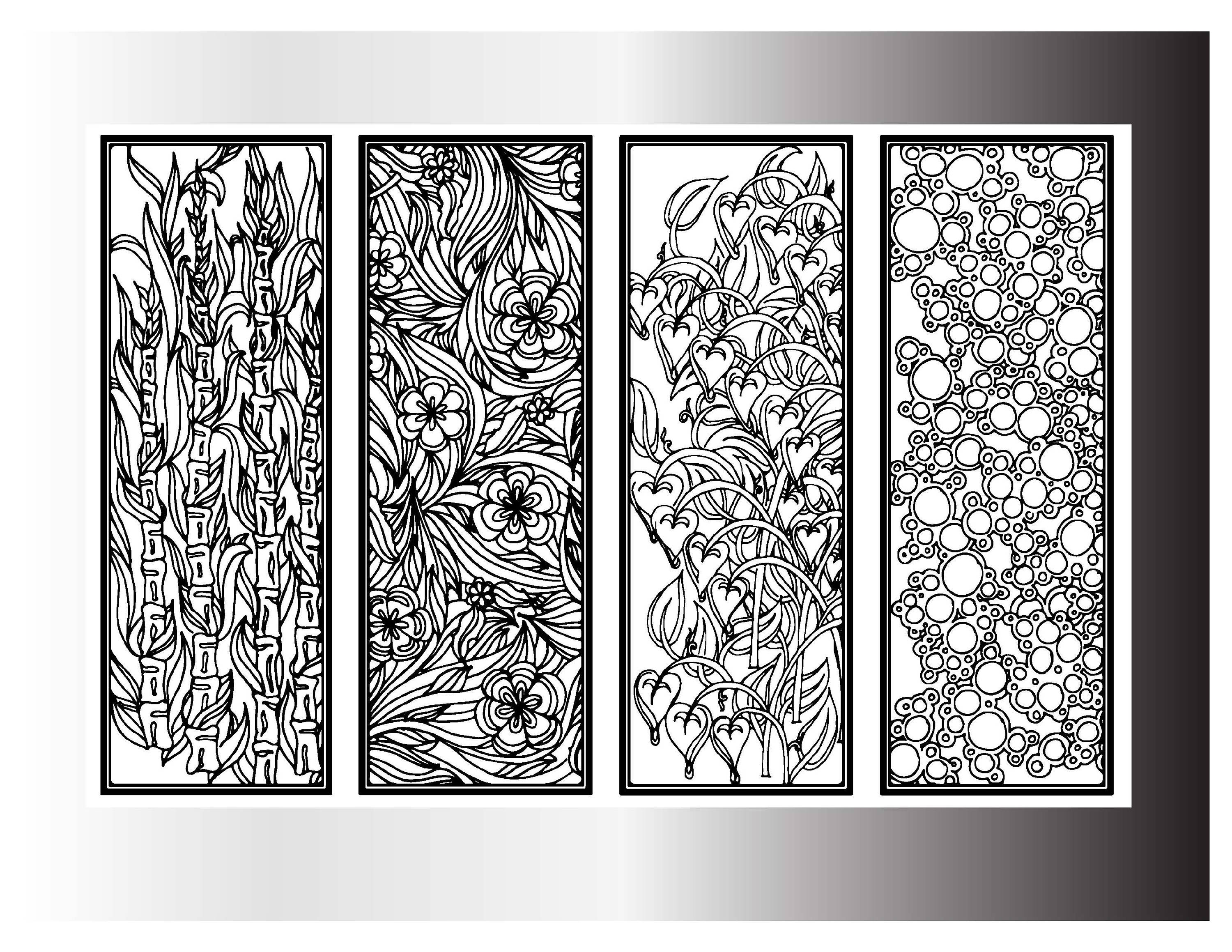 Adult Coloring Bookmark Printable Bookmark DIY Bookmarks Zentangle ...