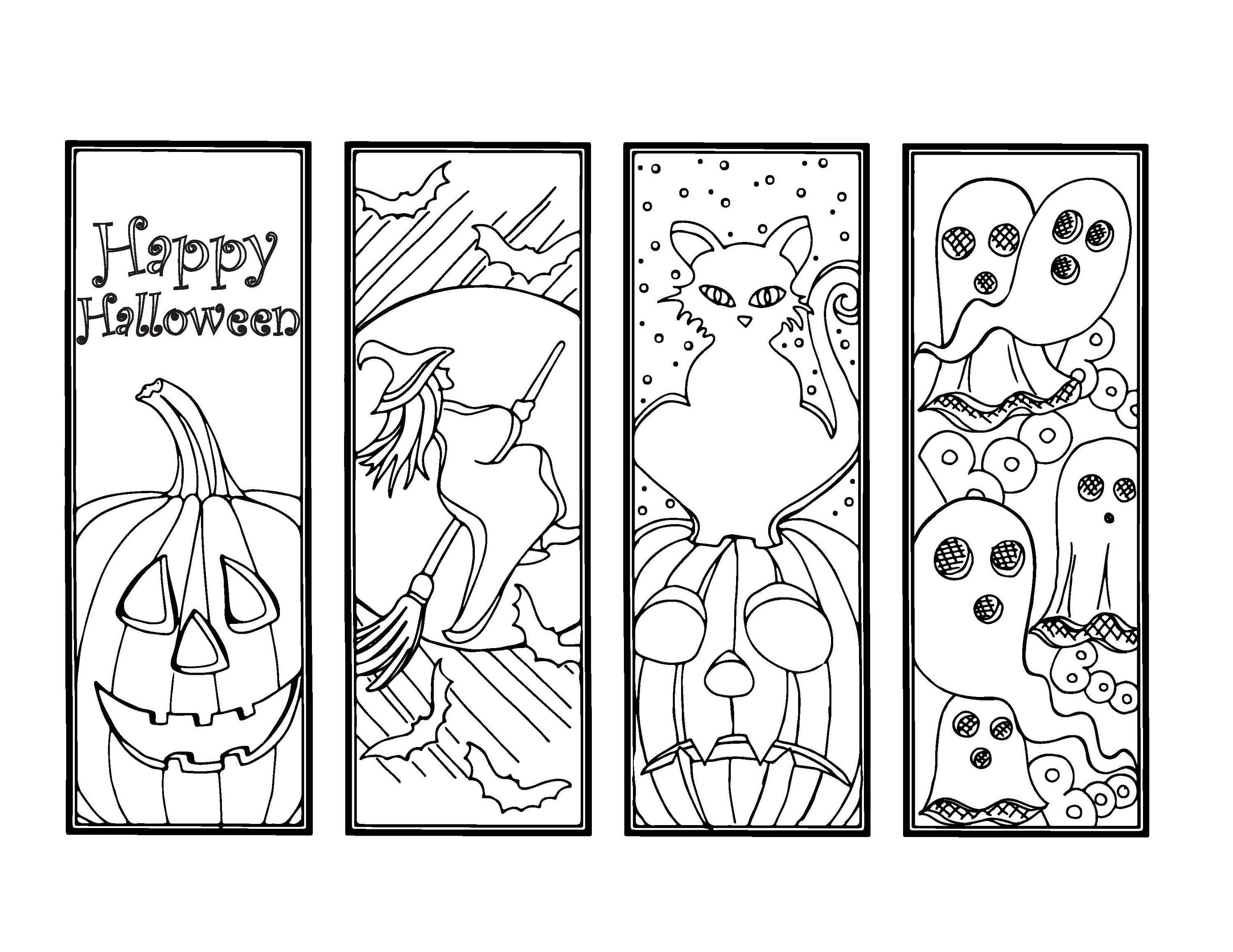 Halloween Printable Bookmarks Printable Word Searches