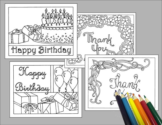 Colour Your Own Birthday Card