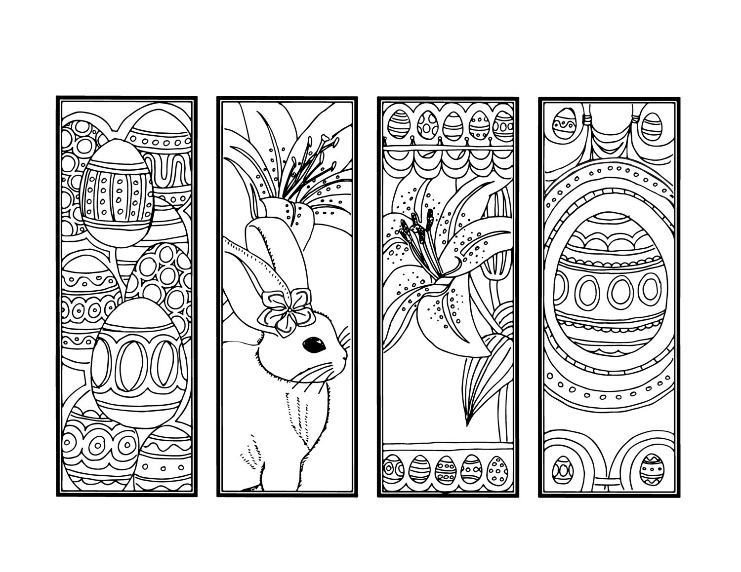 Easter Bookmarks Free Printable Printable Word Searches