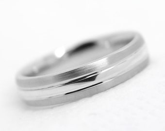 4mm 925 Sterling Silver Wedding Band for Women & Men,Personalized Engraving, Silver Women's Mens Promise Engagement Ring Anniversary Gift