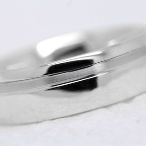 7mm 925 Sterling Silver Wedding Band for Men, Polished Silver ring for Men, 925 Sterling silver band, Engraved matching wedding bands 0024