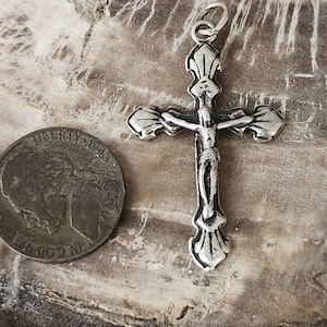Cross Crucifix Pendent only Sterling Silver Handmade Italy