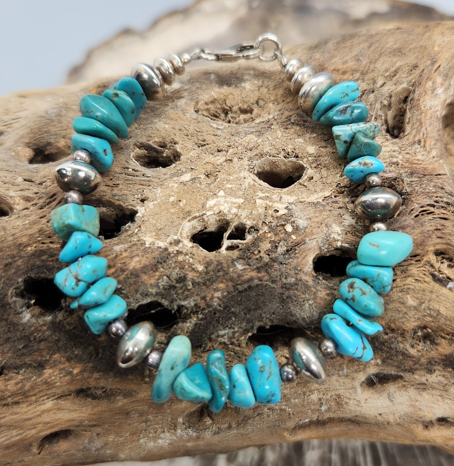 Authentic Turquoise Nugget Bracelet