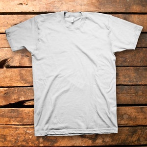 T-Shirt on Wood Background Mock Up Digital PSD File