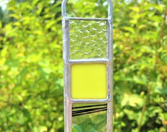 PLANT STAKE - Stained Glass - Lemon Line Pop